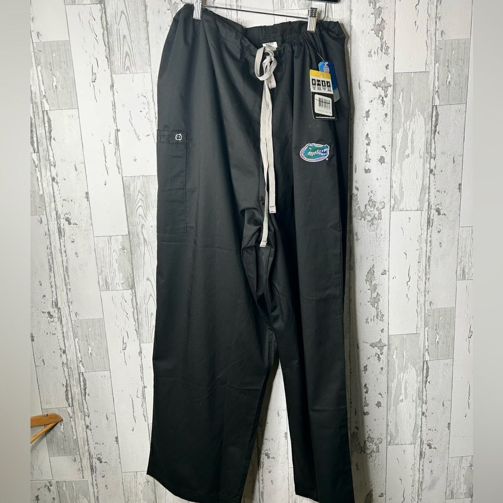 Florida Gators Black Wonder Wink Scrubs Size 3XL Unisex Drawstring Comfy New NWT